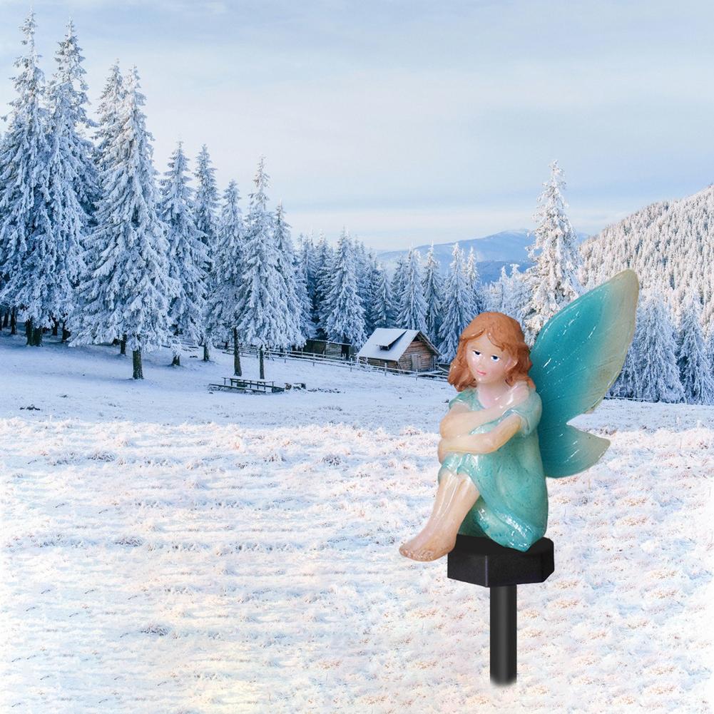 Tuin Solar Lamp Led Zonne-energie Aangedreven Lamp Outdoor Straat Licht Bloem Fee Bloem Pathway Verlichting Voor Patio Yard