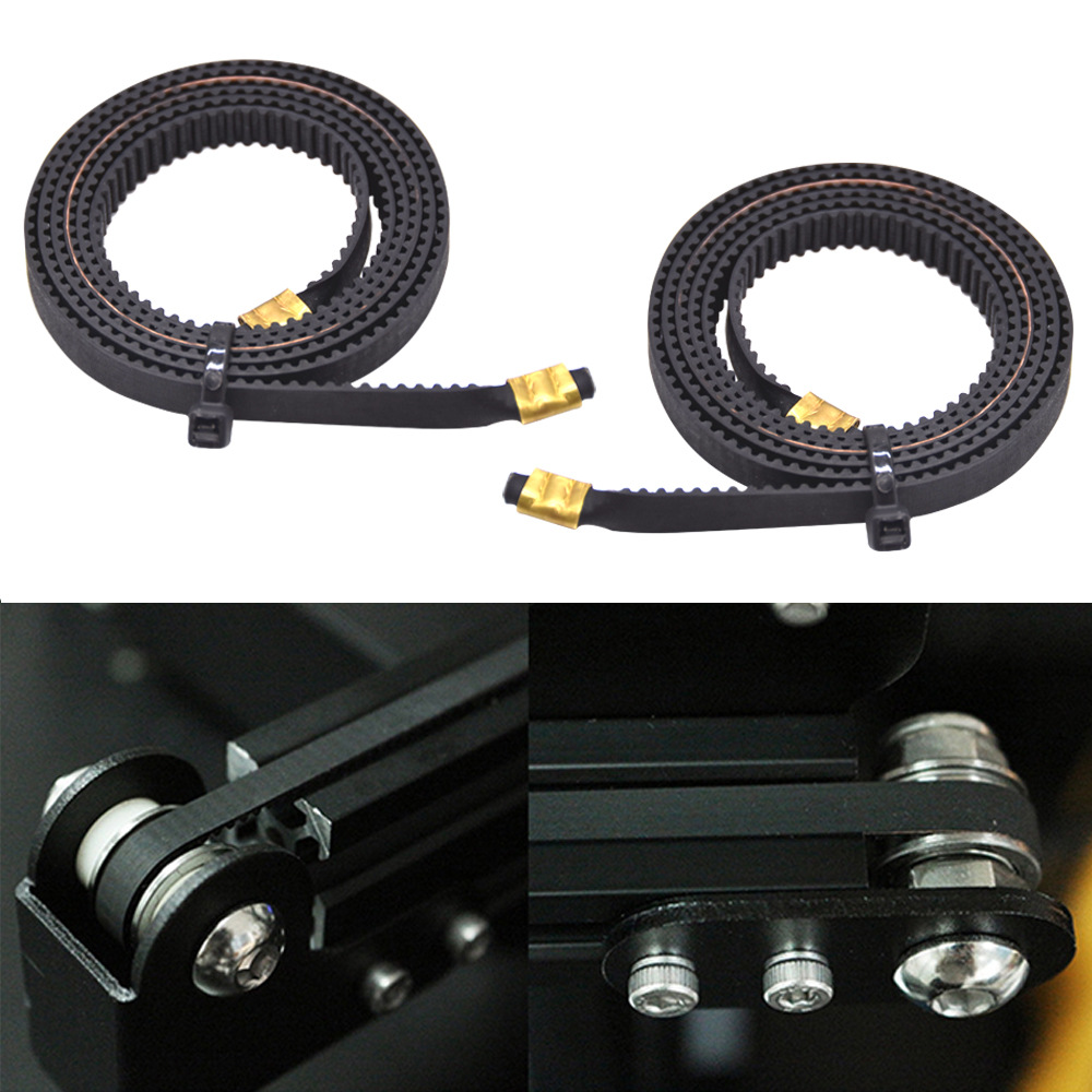 3D-Druckerteile X+Y-Achsen-Gummi-offener Zahnriemen 2GT Breite 6 mm für Creality Ender 3/5/pro/5S/V2/Pro/S1/ CR6 SE CR10/10S/10S Pro