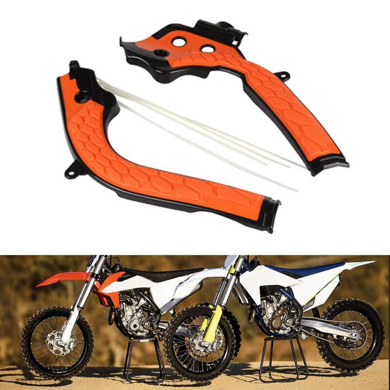 Racing Motocross Frame Cover Guards Frame Guards Protector Voor Ktm Sxf Sx Exc EXC-F 125/250/300/350/450 -17: Default Title