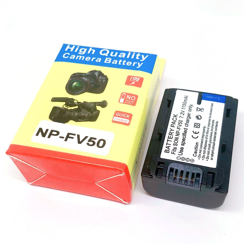NP-FV50 NP FV50 Paquete de batería para Sony NP-FV30 FV50 FV70 FV90 FV100 FV120 HDR-SR68 DCR-SX85 DCR-SR20E DCR-SR21E HDR-CX190 CX130