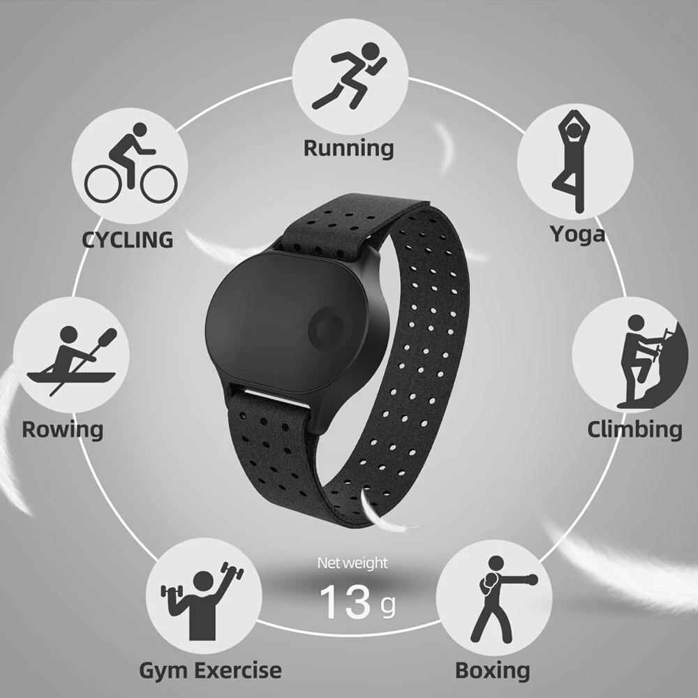 Wahoo Zwift – bracelet de poignet avec moniteur de fréquence cardiaque, Bluetooth 4.0 ANT, accessoires de cyclisme, capteur pour calcul GPS de vélo