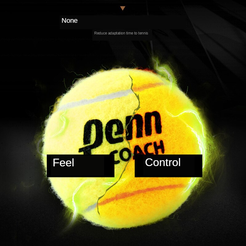 Pelota de tenis de cabeza para principiantes Penn, pelota de tenis de partido de alta elasticidad y duradera, 3 piezas por Lata