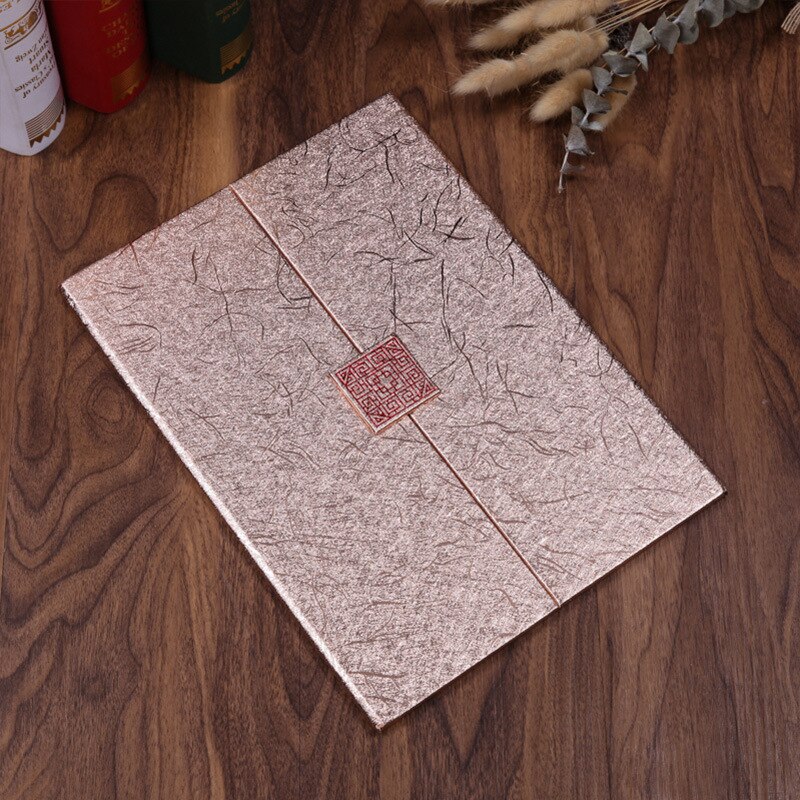 1PCS Silk Pattern Certificate of Honor Book Shell A4 European-style Certificate of Honor Cover Shell Folder: sliver