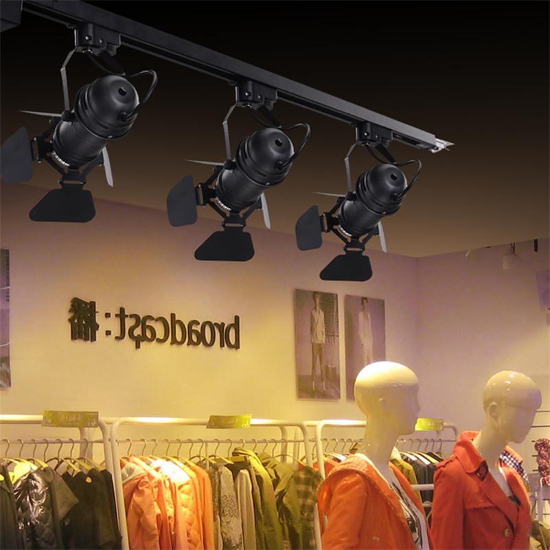 Rétro piste lumières mur LED suivi éclairage Rail plafonniers vêtements chaussures magasins magasins Loft RH Rural industriel Spot lampe