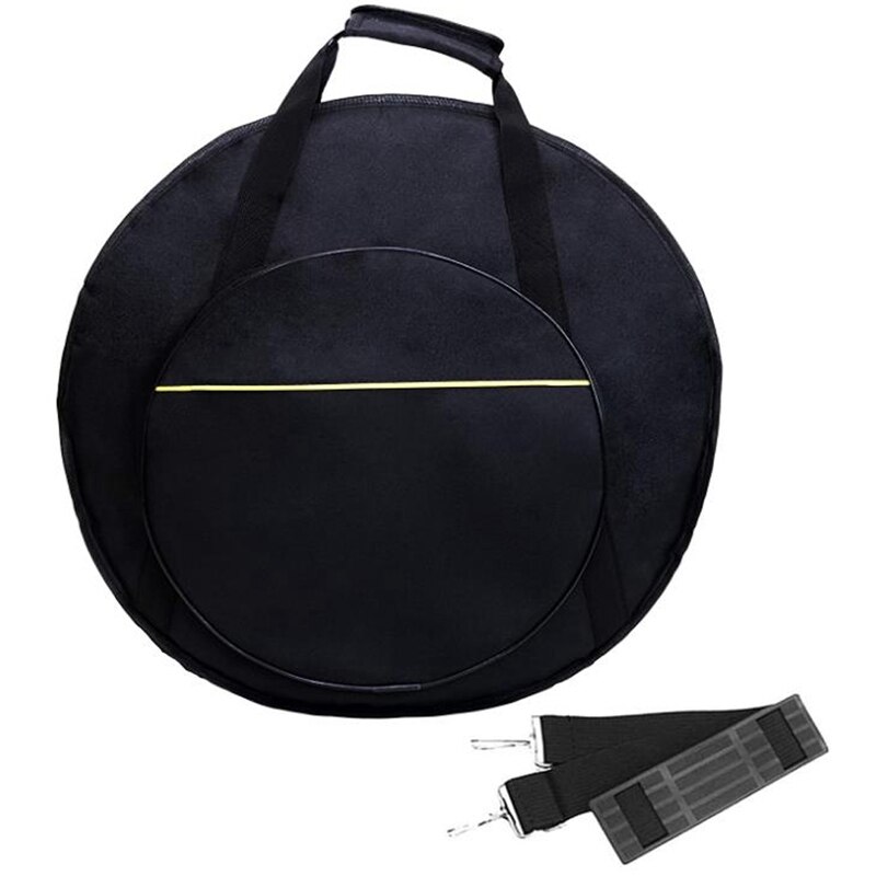 22 Inch Cimbaal Gig Bag Met Handvat En Rugzak Riemen, 10Mm Dikke Gewatteerde Katoen Voor Perfecte Bescherming, Voor Opslag: Default Title