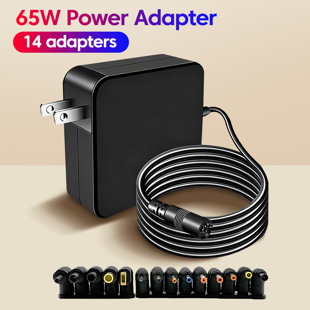 19V-3.42A 65W Laptop Charger Power Adapter For Lenovo Hp Chromebook Yoga Dell ASUS Laptop Universal Charger With 14 Adapters