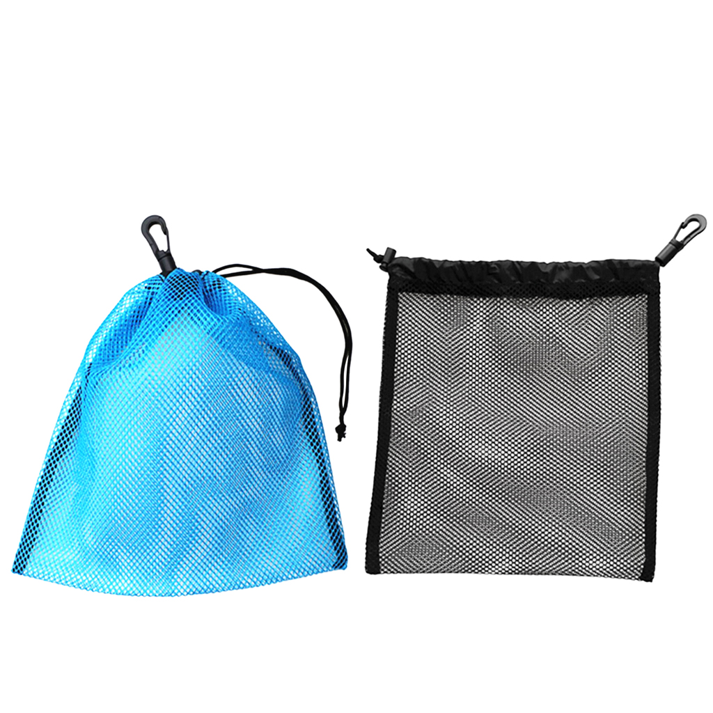 2 Pieces Golf Club Ball Mesh Net Bag Tennis Balls Holder Underwater Dive Gear Reels Storage Carrier