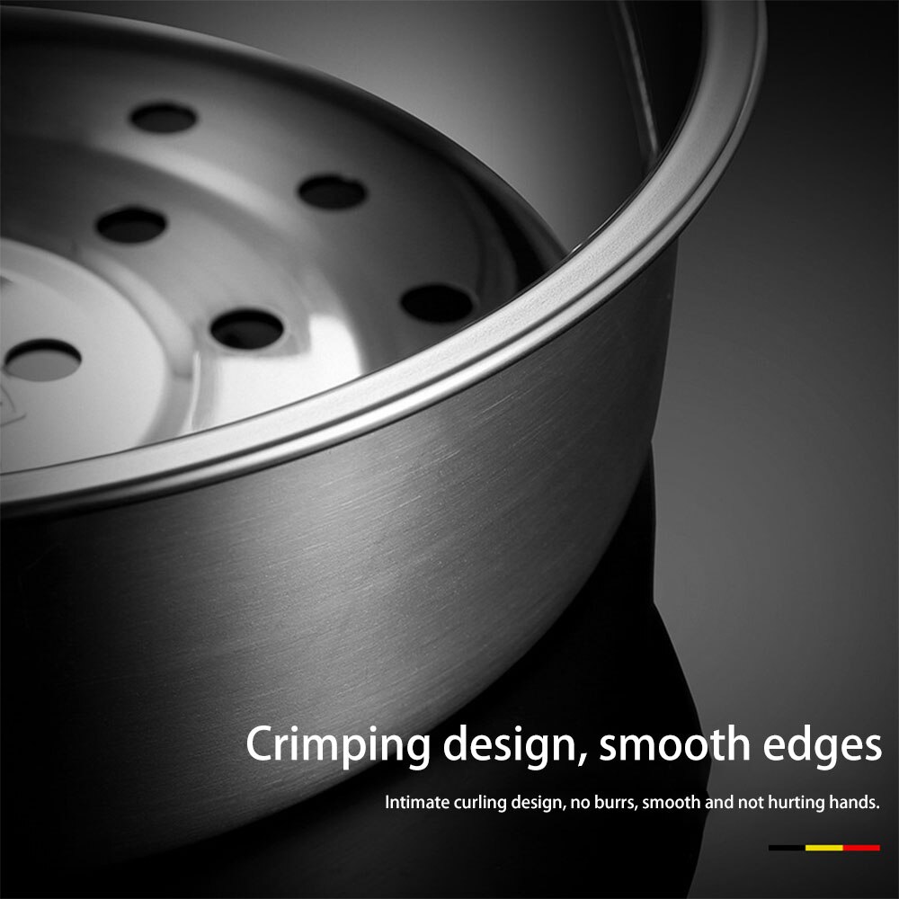 Steam Rice Cooker Steamer Bamboo Cooker Basket Dumpling Dim Sum Stainless Steel Thicken Deepen Household With Non Slip Handle