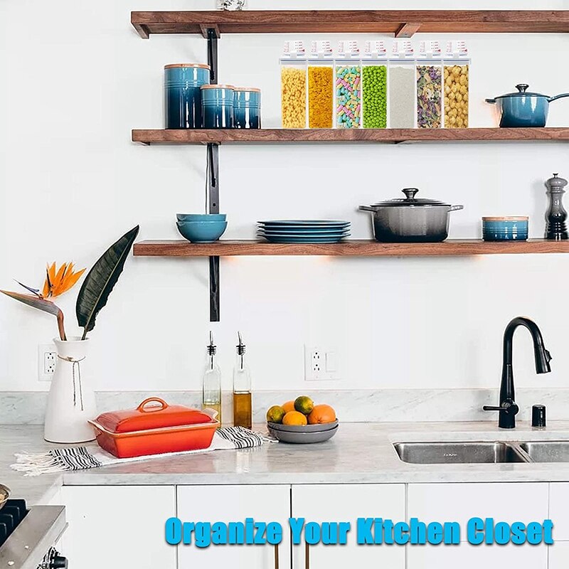 Rice Cereal Container Storage Airtight Dry Food Rice Container Storage Plastic Small Rice Dispenser with Measuring Cup