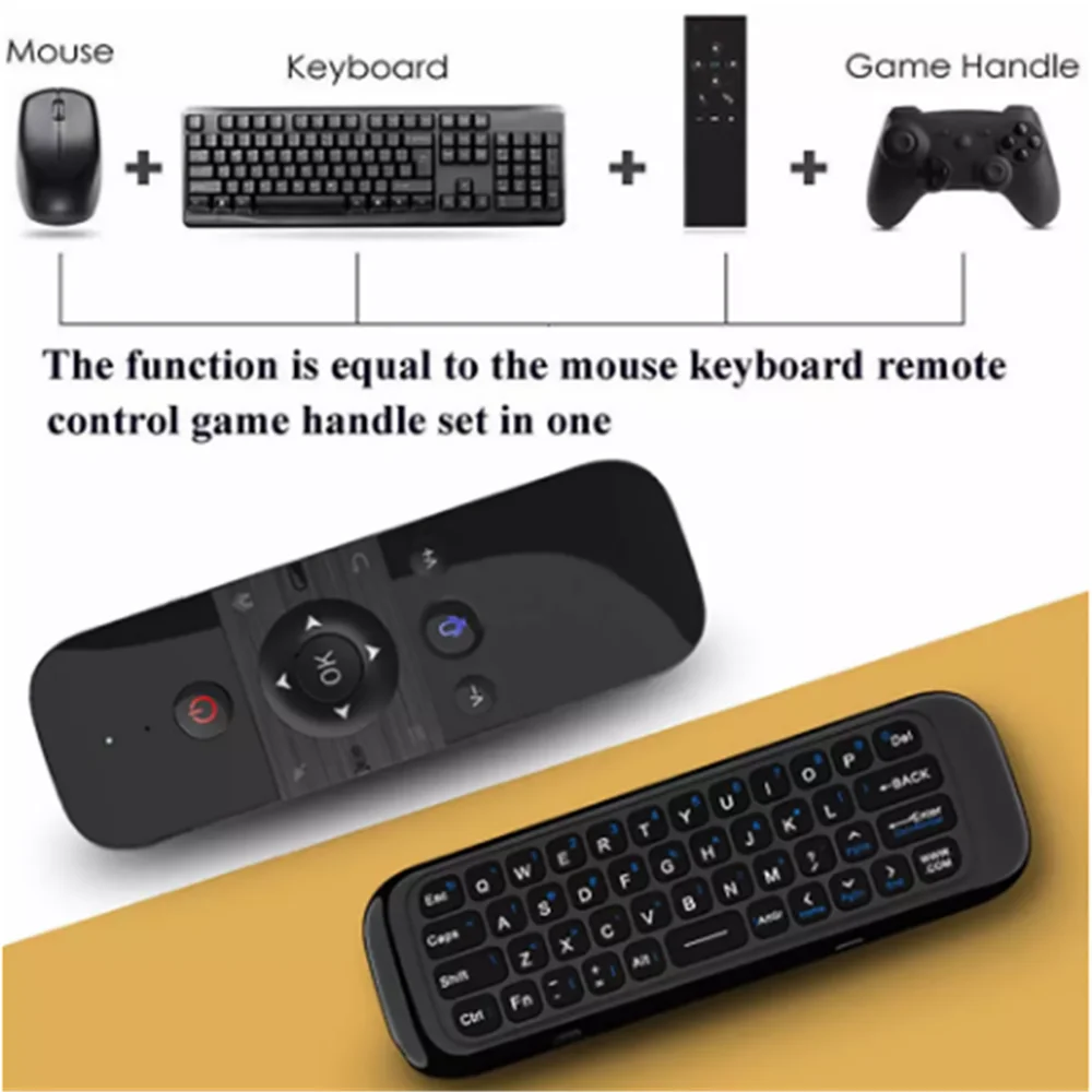 Bezprzewodowa mysz Air Voice Mouse 2 w 1 2.4G Bluetooth Mini klawiatura Akumulatorowy pilot zdalnego sterowania IR do Smart TV Android TV Box