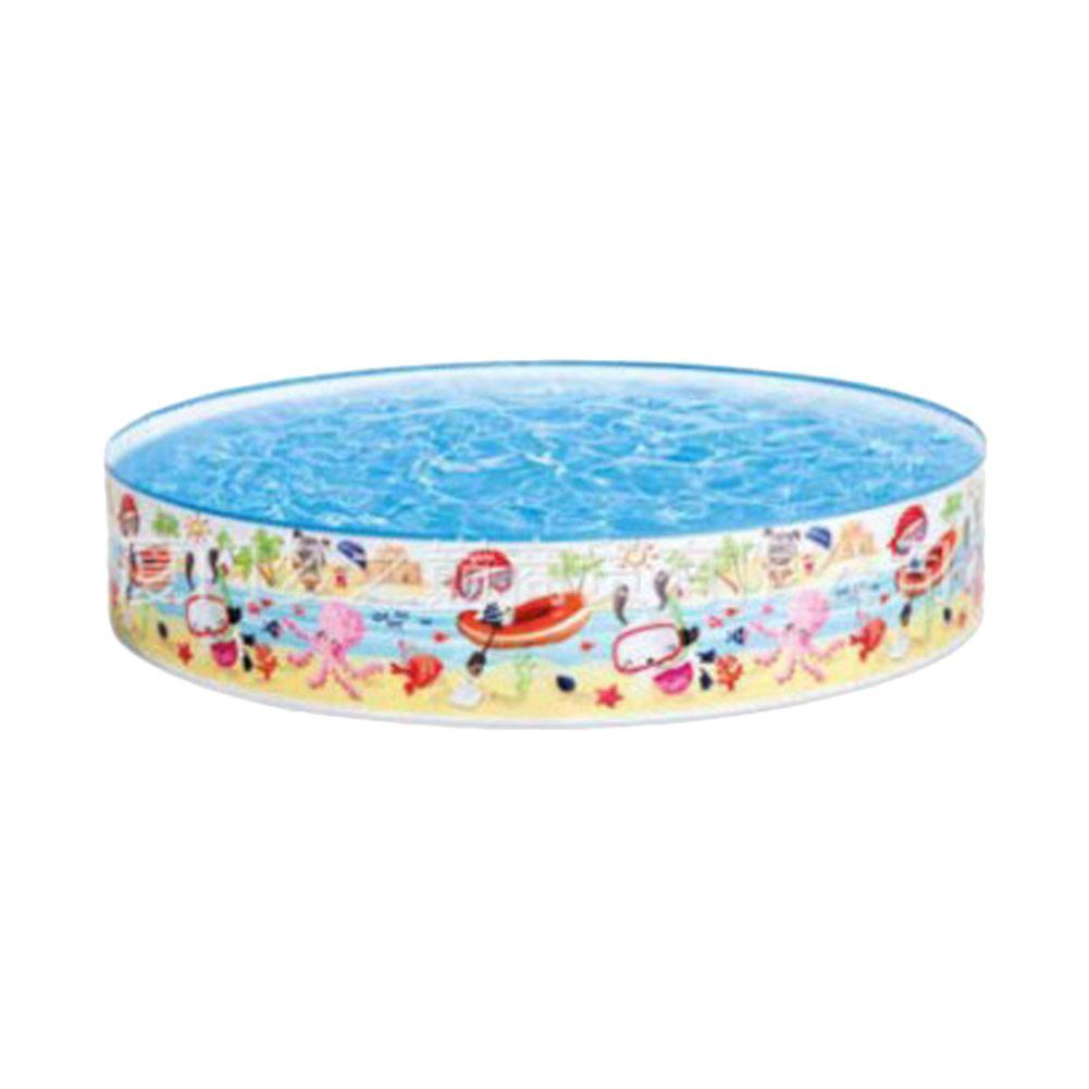 Piscine familiale à clipser pour enfants, pataugeoire pour garçons et filles, cour d'eau amusante d'extérieur, en Stock: Default Title