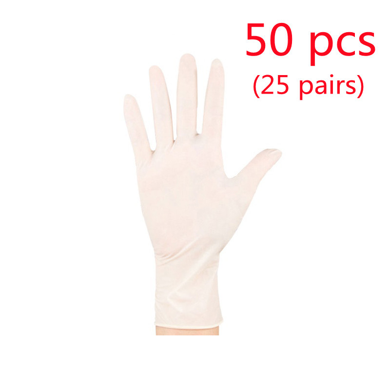 Küche einweg handschuhe lebensmittel Klasse spezielle pvc Gastronomie Latex nitril synthetische cpe kunststoff Film verbraucher und kommerziellen: Latex Handschuhe 50 Stck / S
