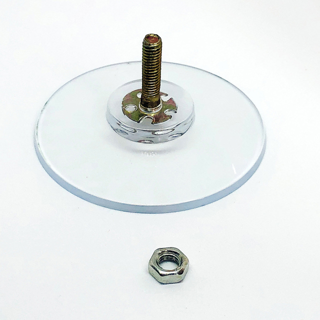 10PCS Mushroom Head Clear Suction Cups Thumb Nut Strong Vacuum Suckers PVC Kitchen Bathroom Window Wall Car Hooks 41mm