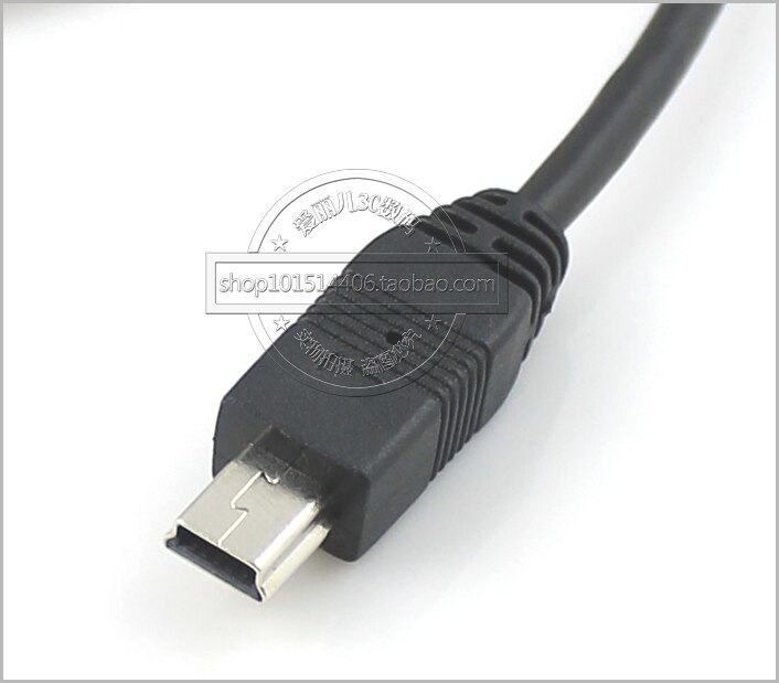 micro USB USB-B transfected with female screw holes may be fixed transfer printing micro USB port 0.5m