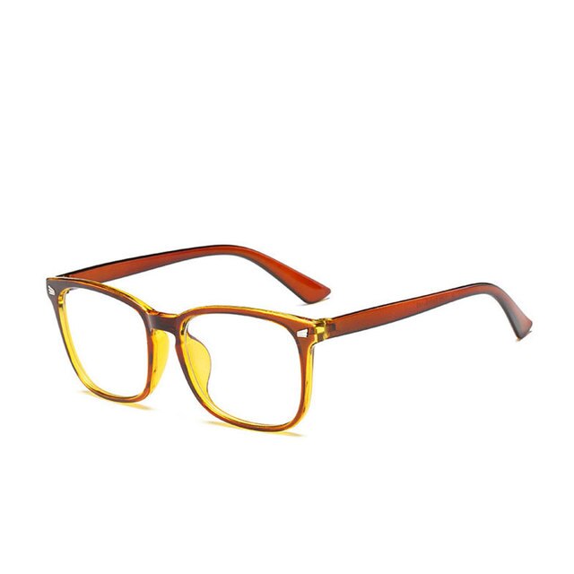 Anti blue rays computer Glasses Men Blue Light Coating Gaming Glasses for computer protection eye Retro Spectacles Women: 192-Tea