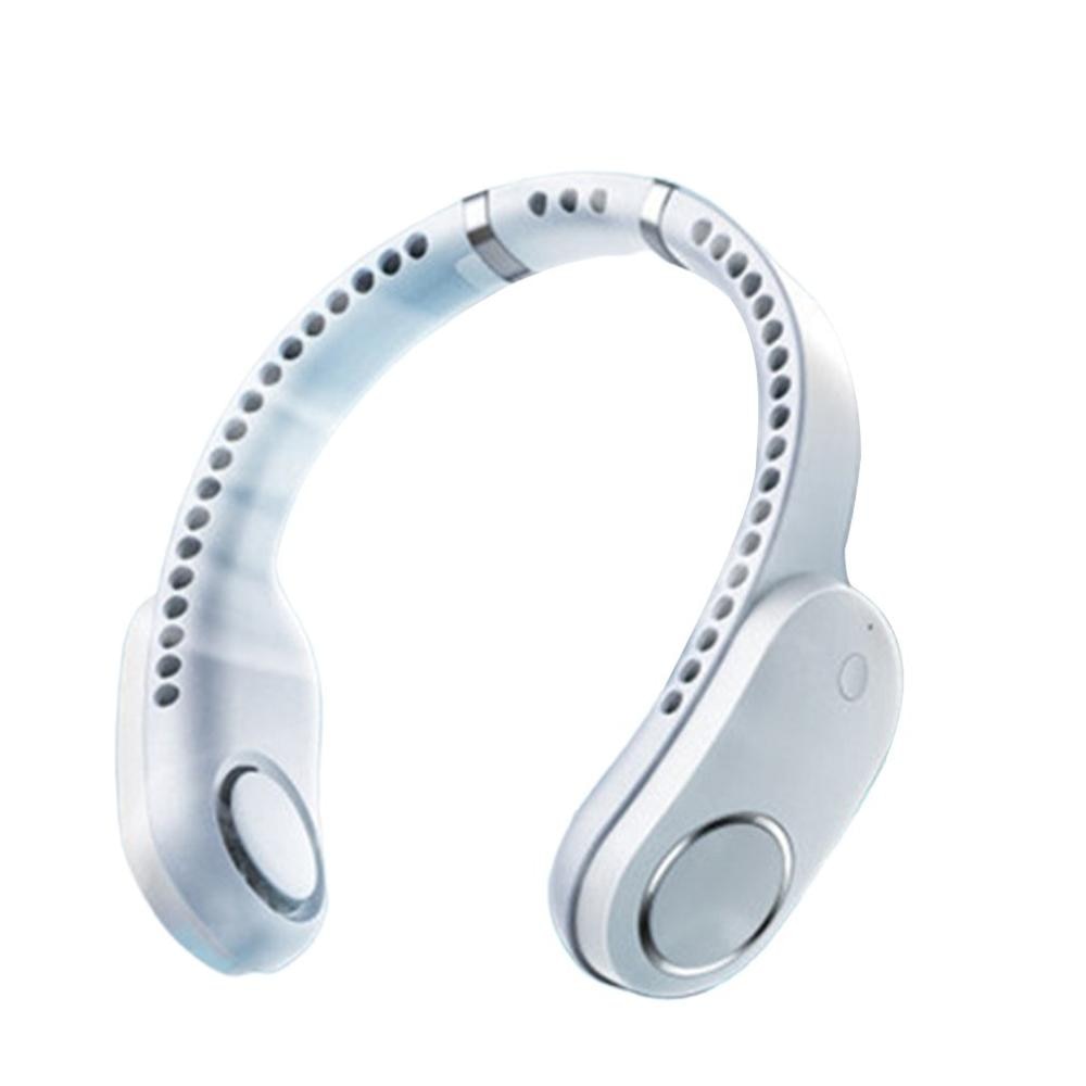 Air Cooling Neck Fan Portable Hanging Neck Fan Bladeless Ventilator Personal Air Conditioner Strong Wind Air Cooler USB Charging