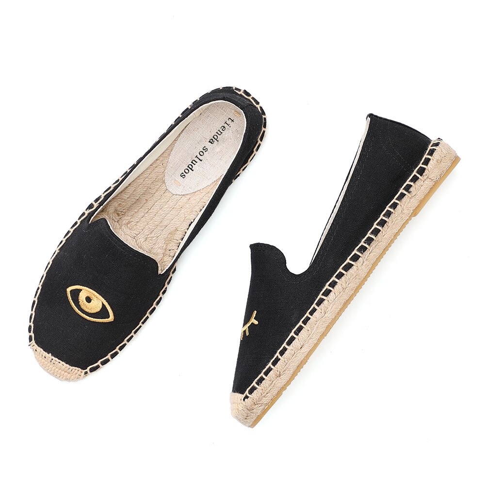 2019 ograniczone w czasie ograniczone mieszkania baletowe konopie bawełniane tkaniny Sapatos Zapatillas Mujer Casual Tienda Soludos espadryle na mieszkanie