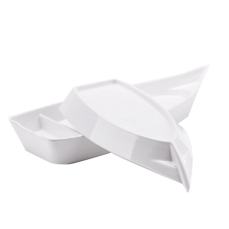 Plato de estilo barco para Sushi, plato de comida para aperitivos, postres, Sashimi, bandeja de mariscos para Hotel, 2 uds.