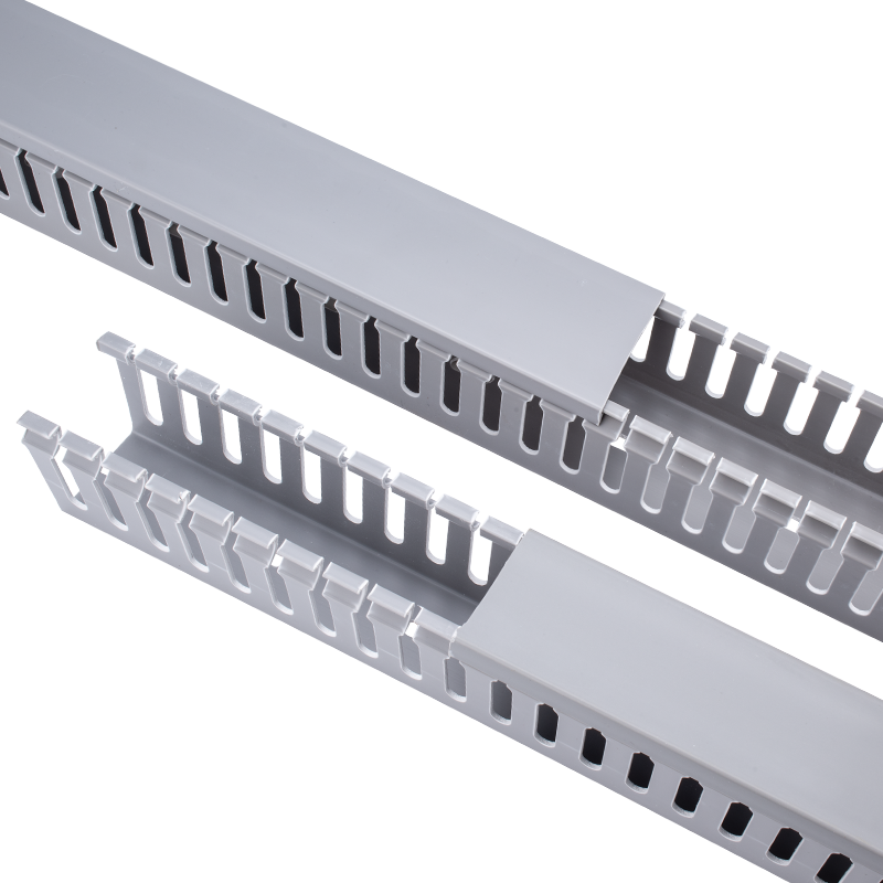 PVC Plastic Industrial Flame Retardant Insulated Distribution Box Control Cabinet U-Type Wiring Trough 50mm*50mm*30CM*4