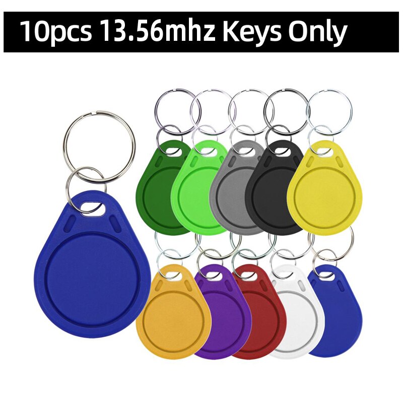 Lector de tarjetas inteligente NFC, escritor, copiadora RFID, duplicador, 13,56 MHz, programador USB, tarjeta IC UID S50 MF ISO14443A: 10 UID Keys Only