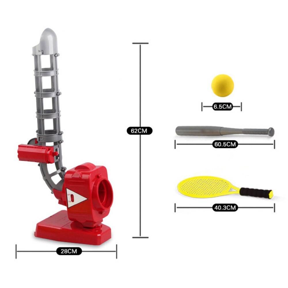 1pc Baseball Self-motion Pitching Machine Automatic Launcher Baseball Bat Outdoor Baseball Trainer Practice Without Batt