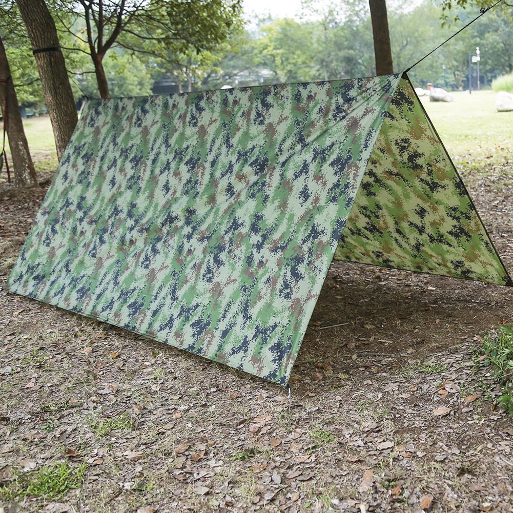 Tourist Awning Canopy Tarp Tent Shade Ultralight Garden Hammock Camouflage Outdoor Shelter Waterproof Sunshade Canopy Campi J3A9