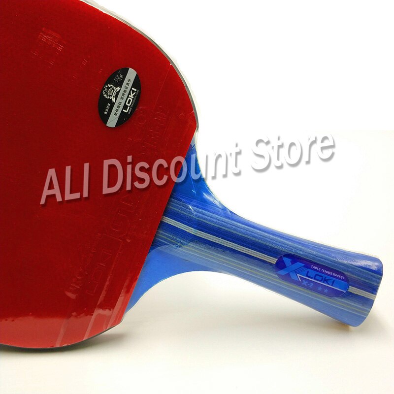 Loki  x2 bordtennisracket set 2 st nybörjare bordtennisfladdermus finnar i pingisracket av gummi med fodral
