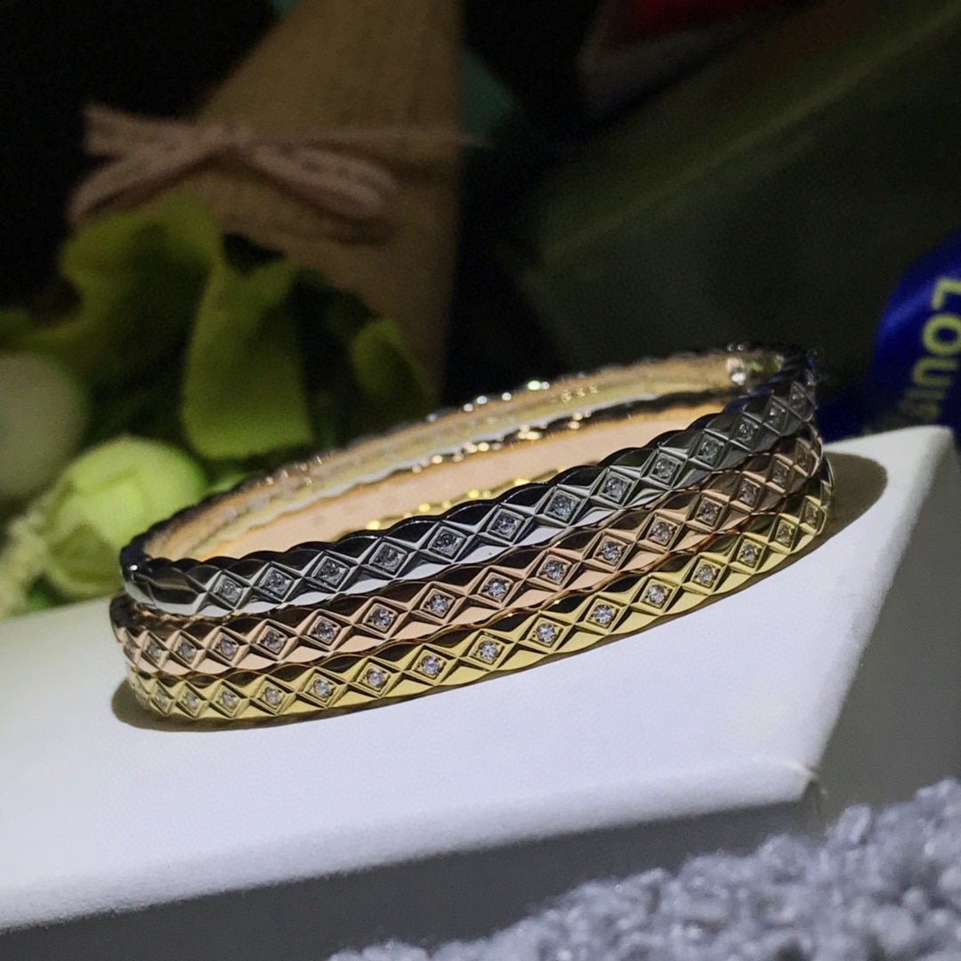 Ouro rosa pulseira de corte de moda grão cor de ouro rosa/cor prata/cor do ouro pulseira de aço inoxidável