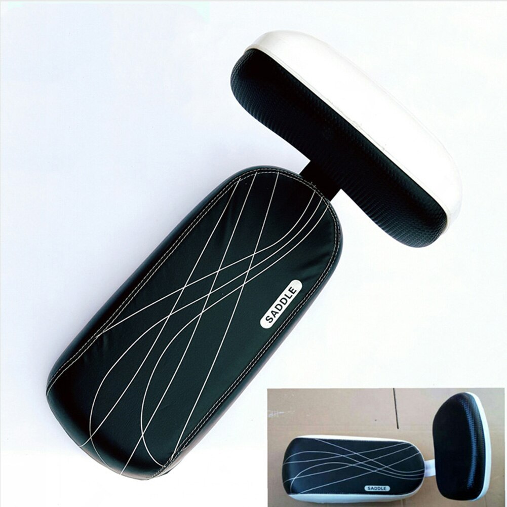 1 Juego de cojín para asiento trasero de bicicleta desmontable para niños, asiento trasero con respaldo de doble costura, antideslizante, accesorios para bicicleta