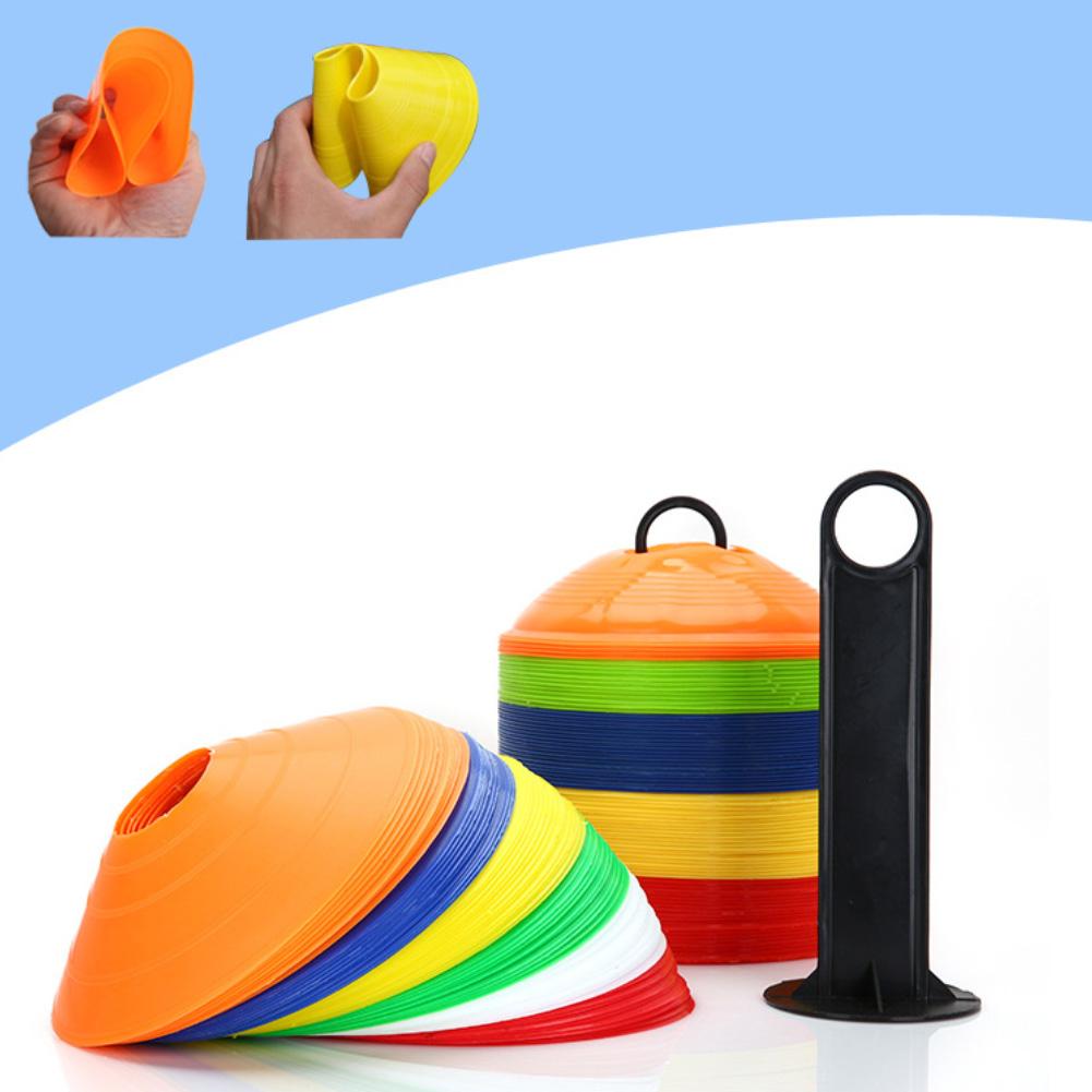 20 pz/set 19cm campo da calcio indicatori di barriera dischi segno calcio formazione coni scuola azienda attività di gruppo attrezzature sportive