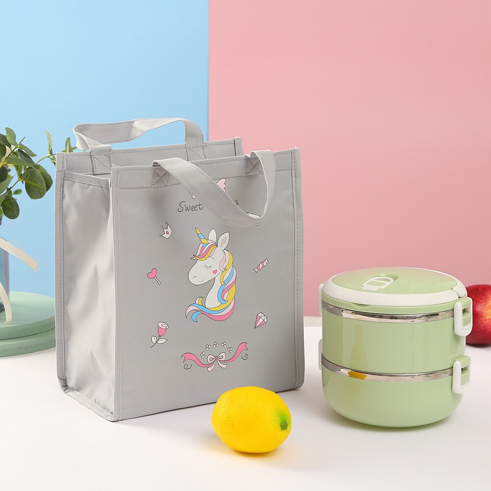 Verdikte Waterdichte Draagbare Thermische Lunch Tas Voedsel Verse Bento Pouch Kantoor Picknick Drinken Koude Isolatie Organizer Tote