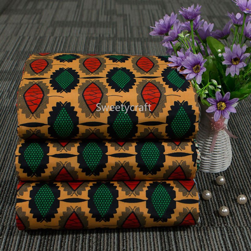 3 yards 100% Polyster Africa fabric Ankara prints patchwork tissu real wax pagne sewing dress craft DIY accessory African Cloth