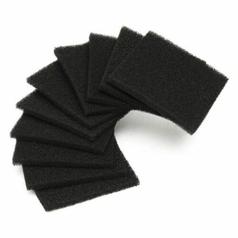 5/10/20Stck Universal- Schwarz Aktivkohle Schaum Schwamm Luftfilter Imprägnierte Blatt Pad Filter Schwamm