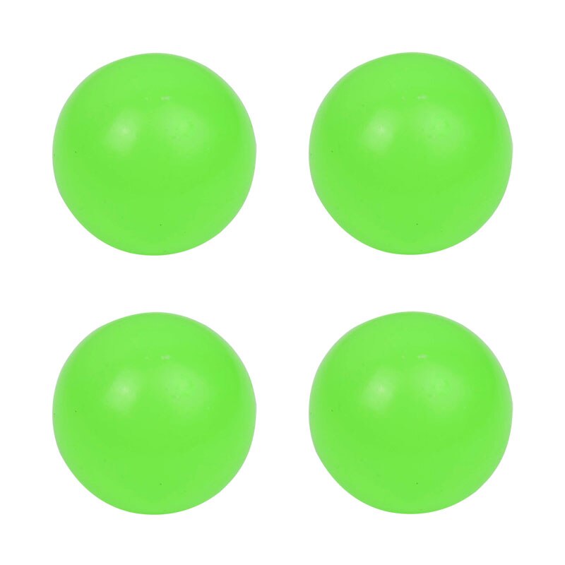 Boule lumineuse de couleur haute élastique, jouet qui brille dans la nuit, décoration de la maison, pour enfants: 2pcs green