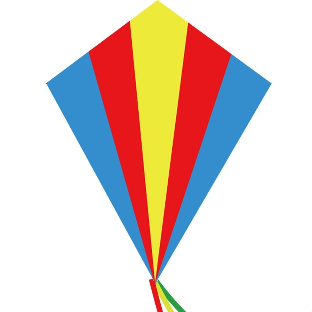 Udendørs sjov sport rhombus kite / diamant drager til børn med håndtag og line god flyvende