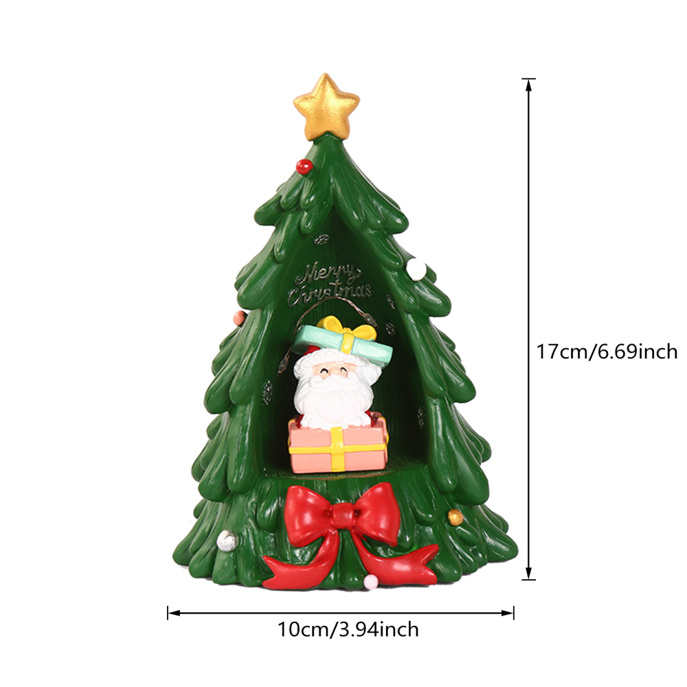Christmas Santa Tafel Boom Ster Lichten Lamp Grote Tafelblad Kantoor Xmas Decoratie Pvc Wit Hout Thuis Ornamenten