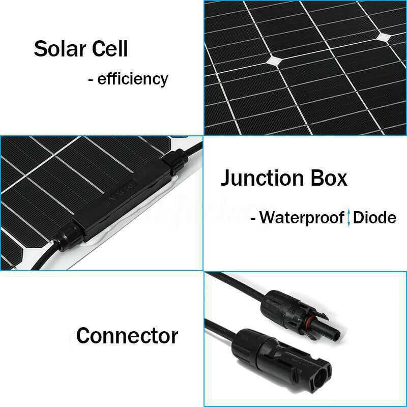 300W Monocrystalline Solar Panel - 12V For RV, Home, Off-Grid, Battery Charging 9 thumbnail image