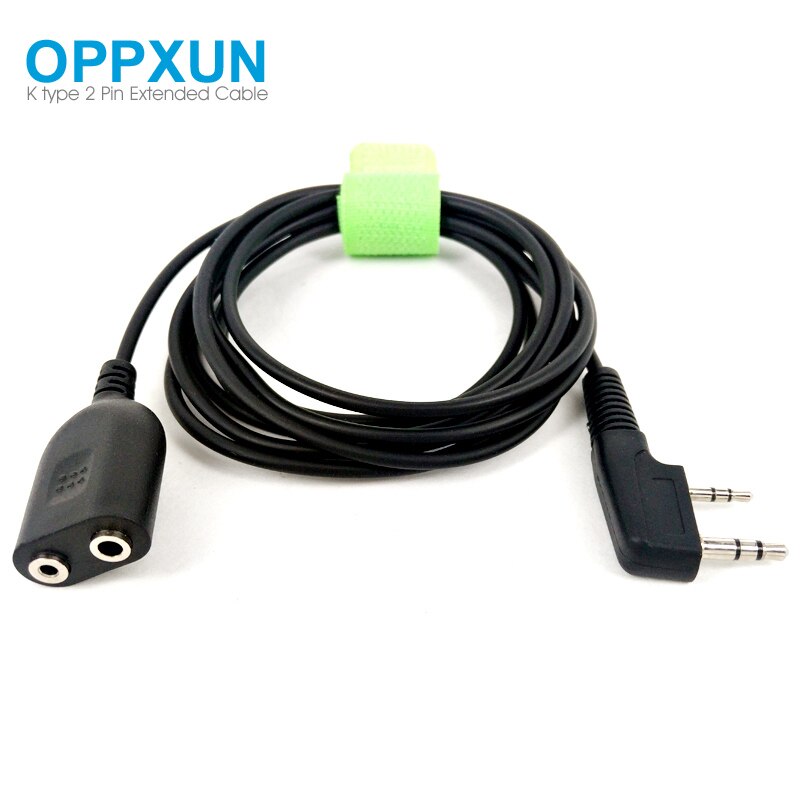 Zestaw bezprzewodowy mikrofonu głośnikowego słuchawka rozszerzenie męskie i żeńskie kabel robić Kenwood BaoFeng UV-5R BF-888s Walkie talkie K typ 2 Szpilka