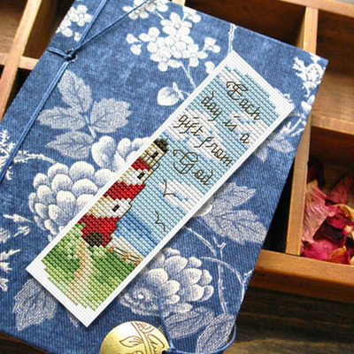 DIY Craft Stich Cross Stitch Bookmark Christmas Plastic Fabric Needlework Embroidery Crafts Counted Cross-Stitching: D