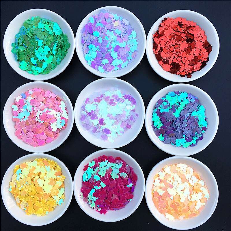 5*8mm eenhoorn hoofd nagel pailletten handleiding diy materiaal feestdecoratie pailletten pvc bulk pailletten kledingaccessoires  jj319