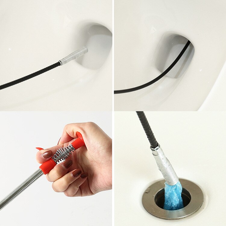 Kloak udmudringsværktøj multifunktionel rengøring klo vask dræning tilstopningsfjerner rengøringsværktøj til køkkenbadeværelse