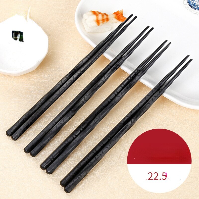 1 Paar Alloy Antislip Sushi Chop Sticks Set Chinese Stijl Servies Eetstokjes Thuis Keuken Servies Eetstokjes Palillos: 22.5cmD