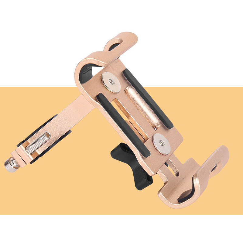 Soporte de Metal para teléfono de bicicleta, soporte antideslizante de aleación de aluminio, Clip GPS Universal para bicicleta de montaña y Moto, soporte para teléfono móvil para teléfonos inteligentes: Azul cielo