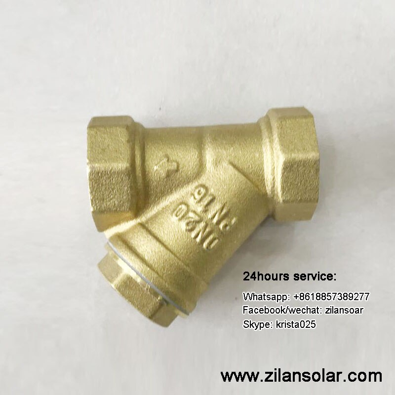 1/2" brass Y stainer