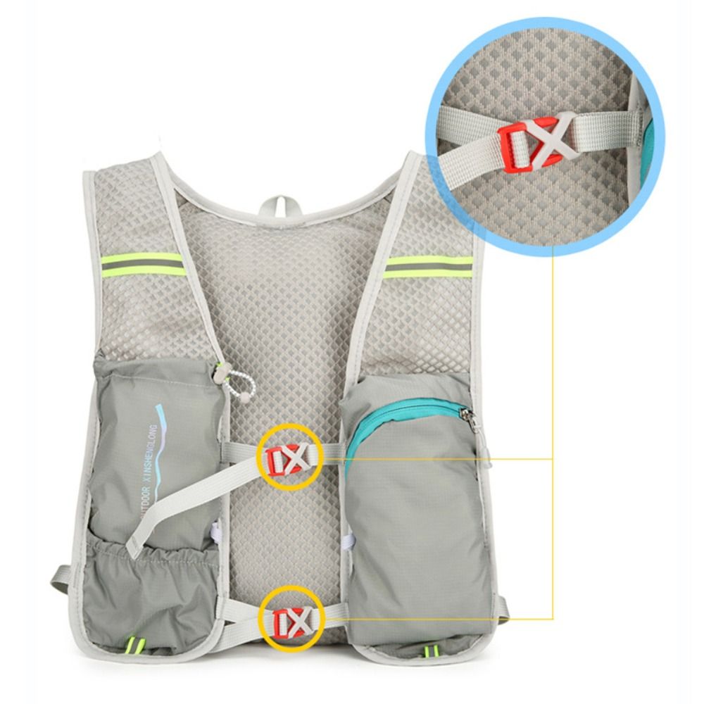 Mochila de nailon Unisex para escalada al aire libre, mochila reflectante de seguridad impermeable para ciclismo, mochila de hidratación transpirable ultraligera