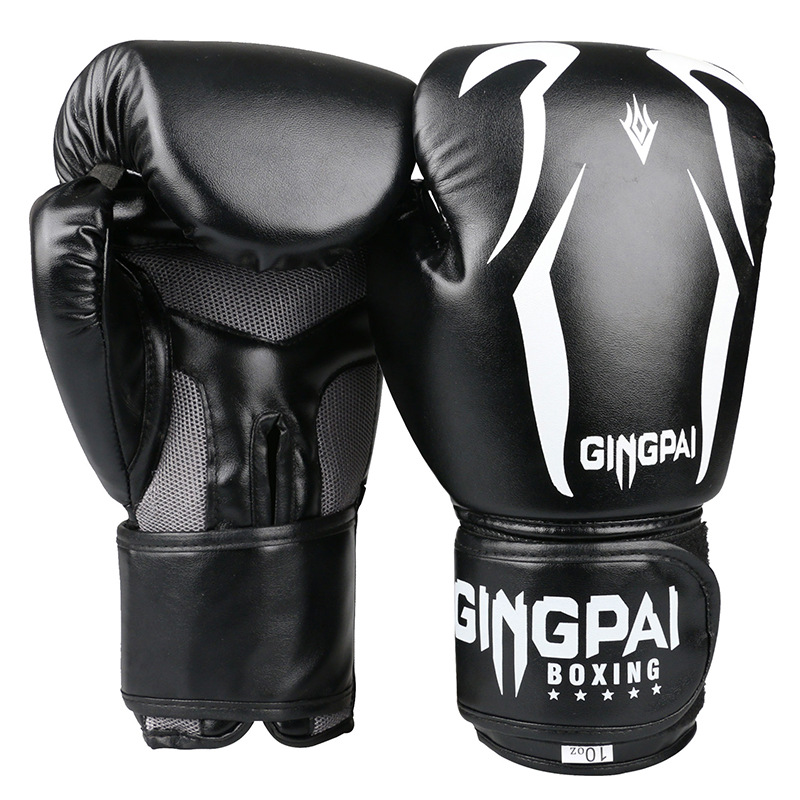 Gants de Kickboxing professionnels pour adultes, poings Sanda, entraînement pour hommes et femmes, sacs de sable de boxe thaïlandais, gants Muay Thai Taekwondo: WHITE / 10 pouces