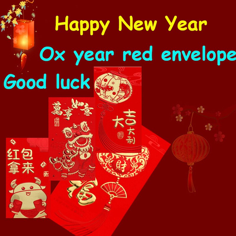 Creatieve Hongbao Jaar Lente Festival Verjaardag Trouwen Rode Envelop Chinese Rode Envelop