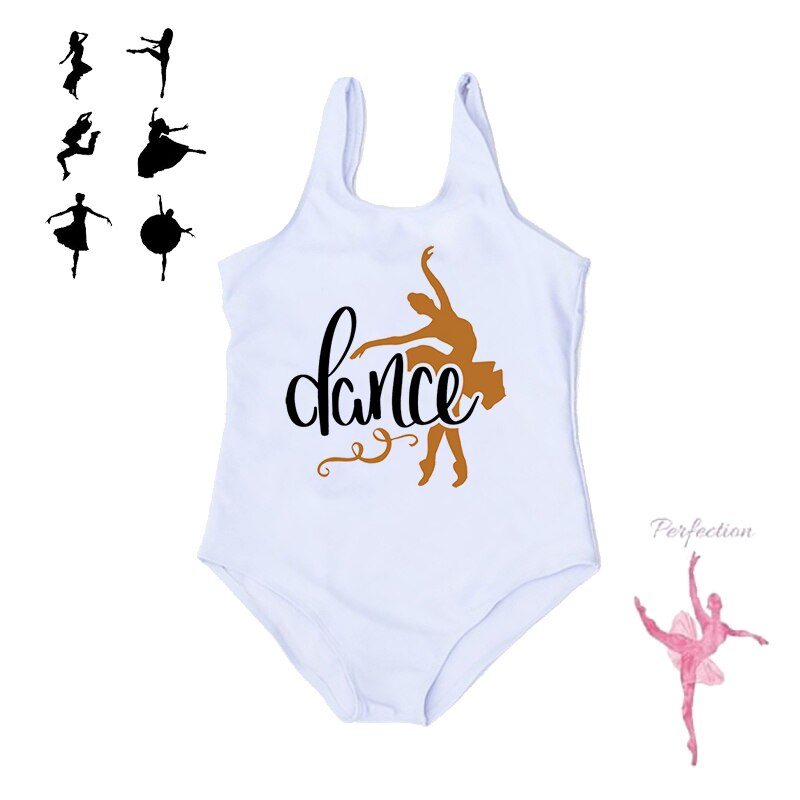 Vêtements de danse pour bébés filles, justaucorps de gymnastique pour enfants, vêtements de danse de Ballet, vêtements de plage: S4811-A030WH