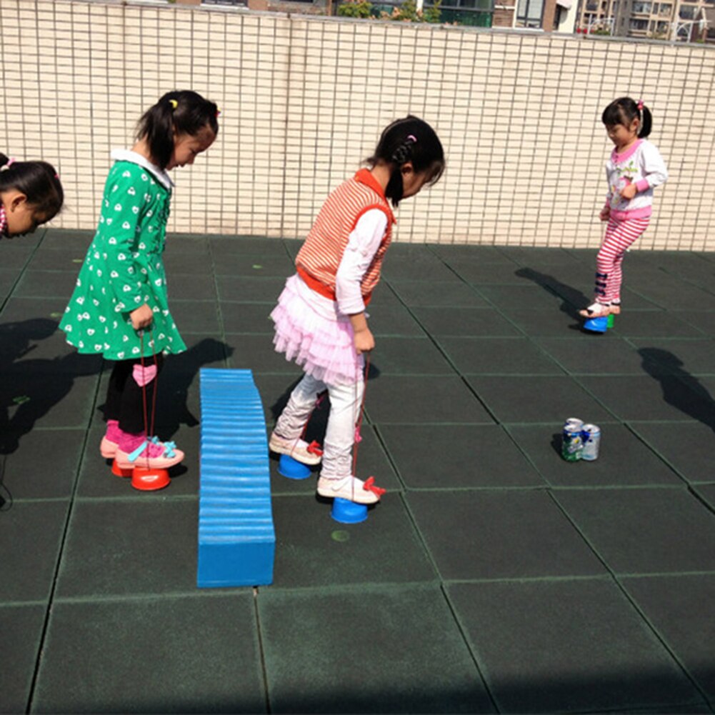 2 stk / sæt spring stylter legetøj holdbare lyse farver balance stylter følelse træning børn udendørs spil fortykket hoppe sjovt legetøj