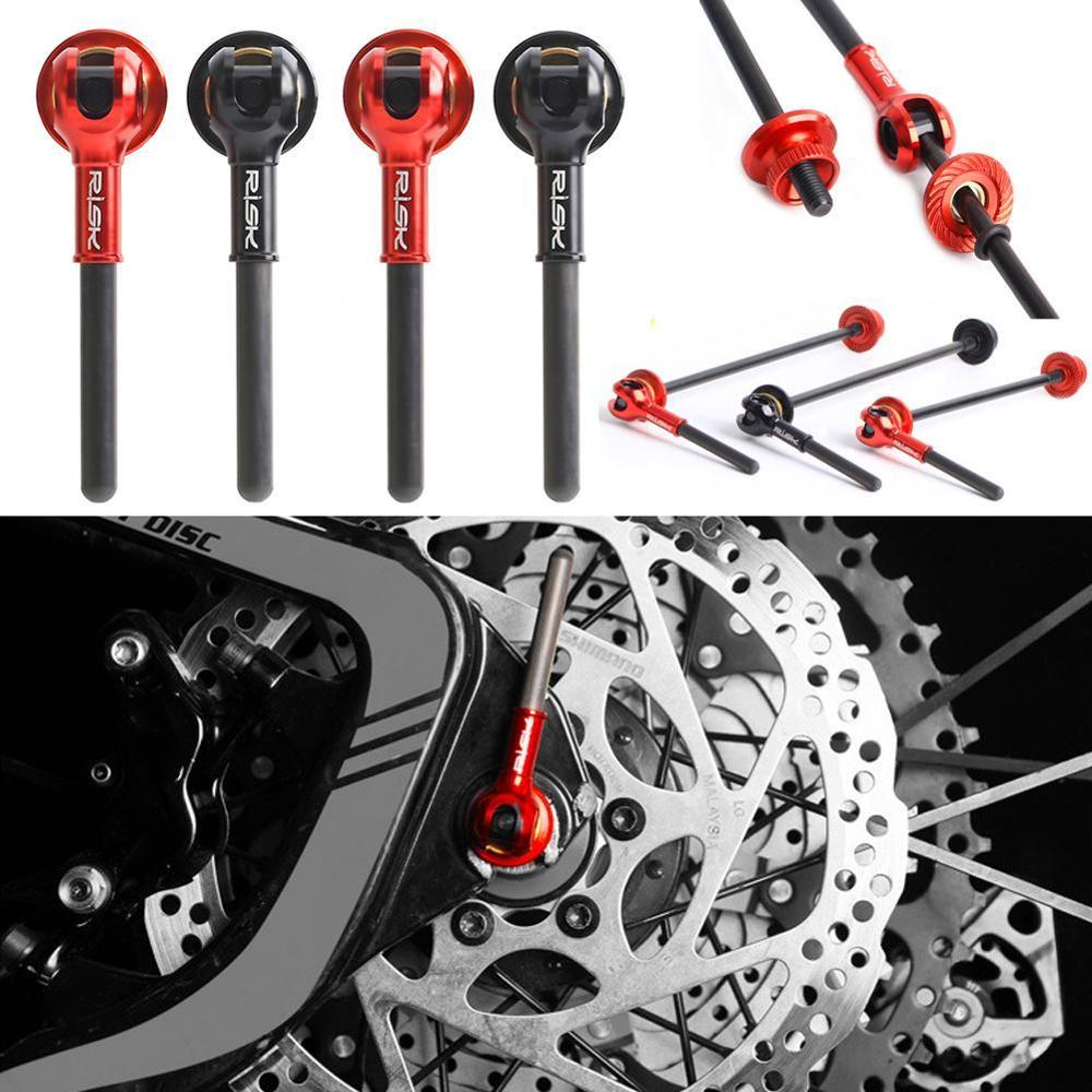 Bicycle quick release rod Mountain bike titanium alloy quick release Carbon fiber titanium shaft quick release rod Road wheel hu